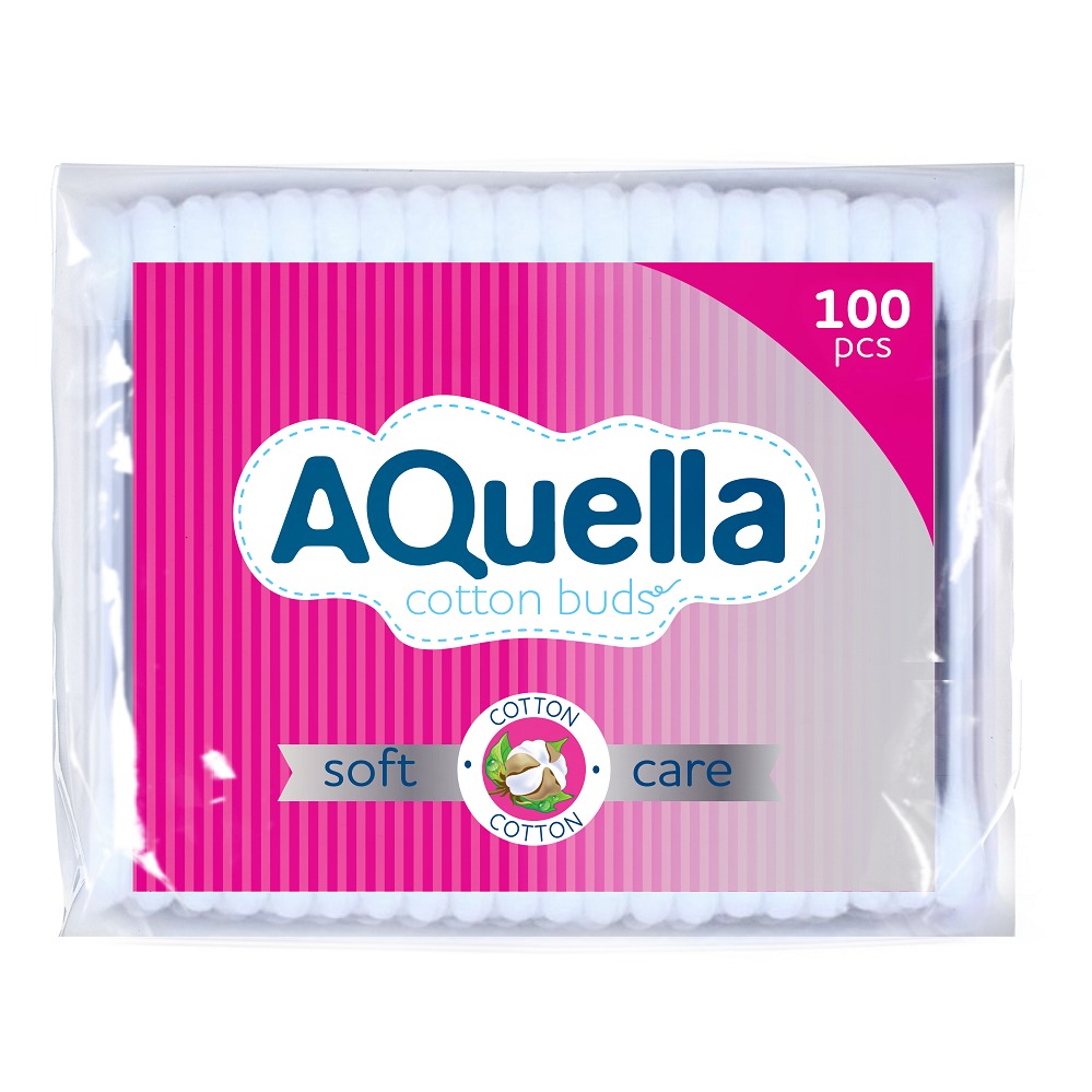 AQUELLA Ватные палочки 100 шт.пакет
