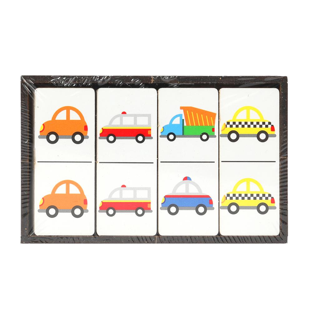 Игрушка деревянная домино термопленка Буратино в кор.20шт