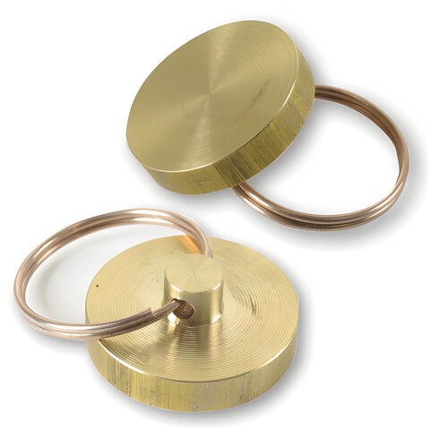 Печать металлическая к опечатывающим устройствам (600411, 601926, 601925), диаметр 25 мм, латунь, 600412