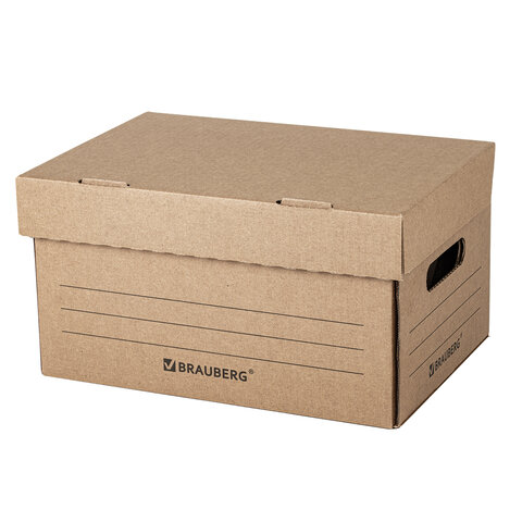 Короб архивный "Делопроизводство" (235х325х180 мм), с крышкой