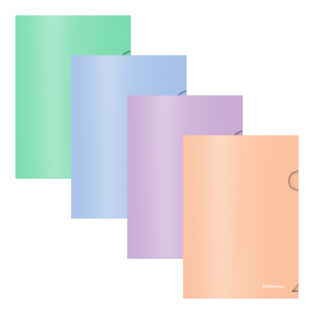 Папка уголок А5 Matt Pastel Bloom, непрозр. плотн. 0,18мм