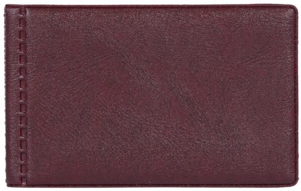 Визитница к/з на 28 визиток, бордо