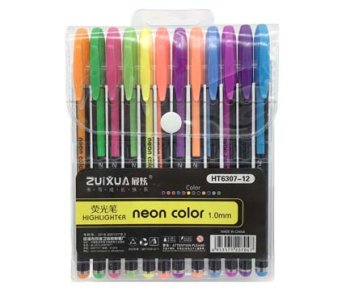 Ручки гелевые набор-12 цв. "Neon Color" Неон 1мм