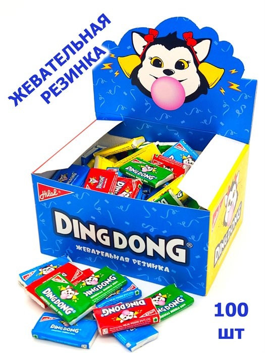Жевательная резинка Ding Dong (709151) 3,5 гр*20 бл*100 шт