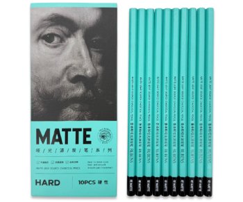 Карандаш Paul Rubens 0139001029 Угольный "Твердый", шестигранный, без заточки, в к/к (10/120/1200)