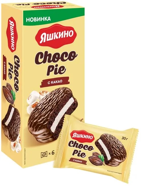 «Яшкино», choco Pie с какао, 180 г