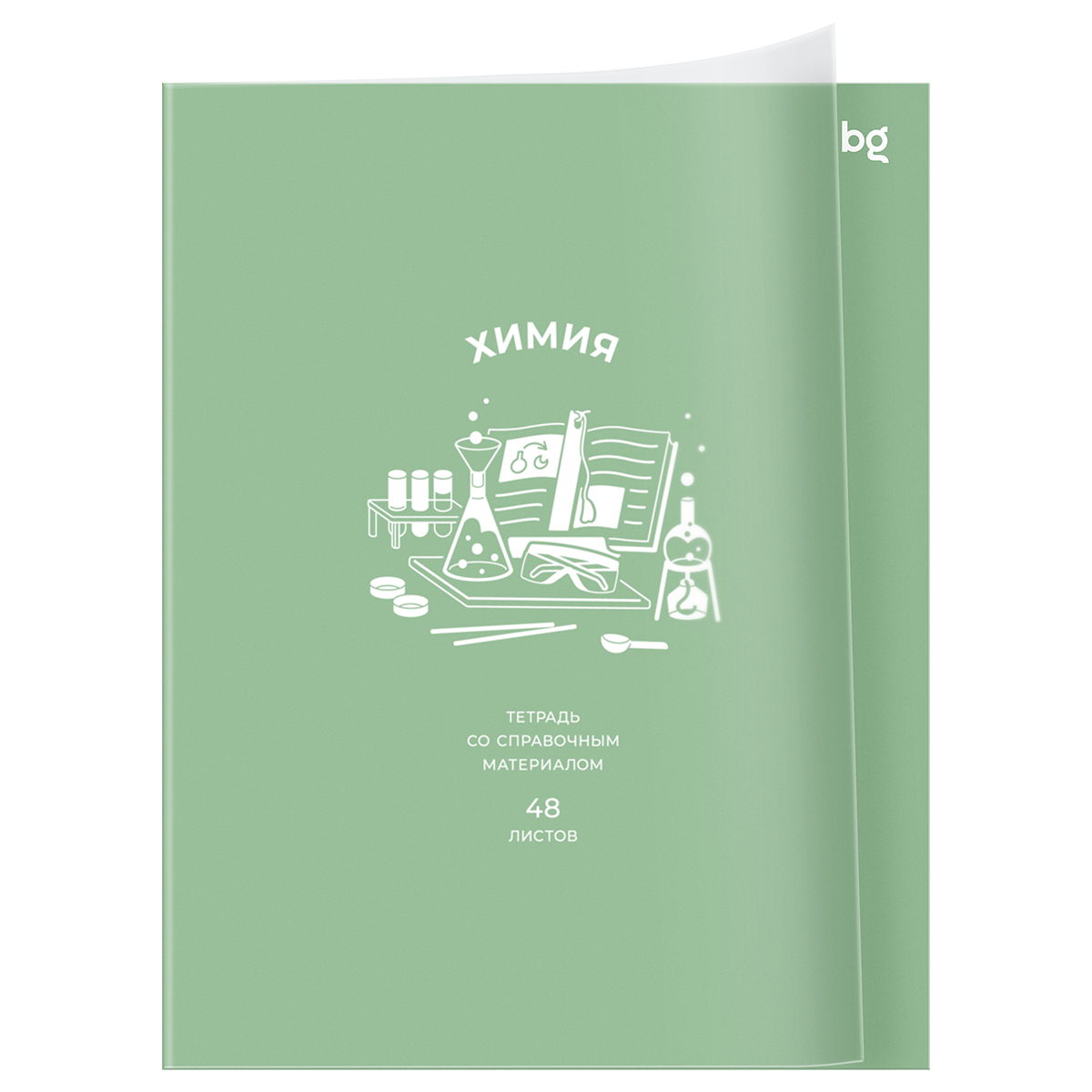 Тетрадь предметная 48л. BG "Ясно и понятно" - Химия, пластиковая обложка