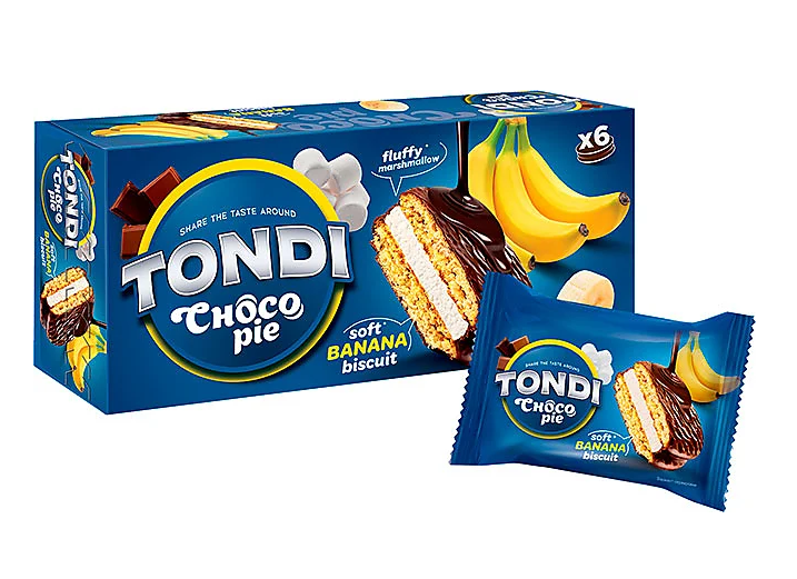 «Tondi», choco Pie банановый, 180 г