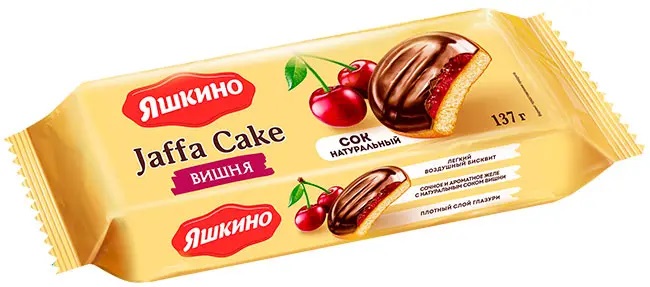 «Яшкино», печенье «Вишня», сдобное, 137 г
