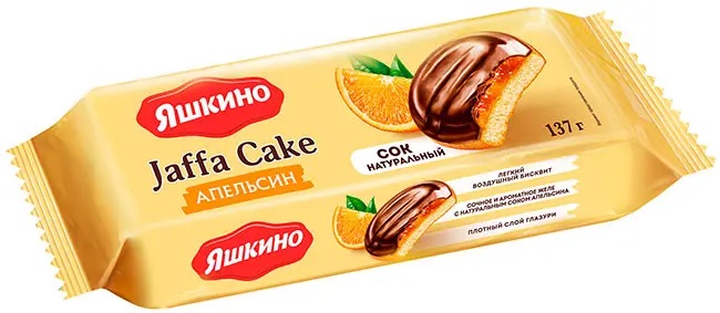 «Яшкино», печенье «Апельсин», сдобное, 137 г
