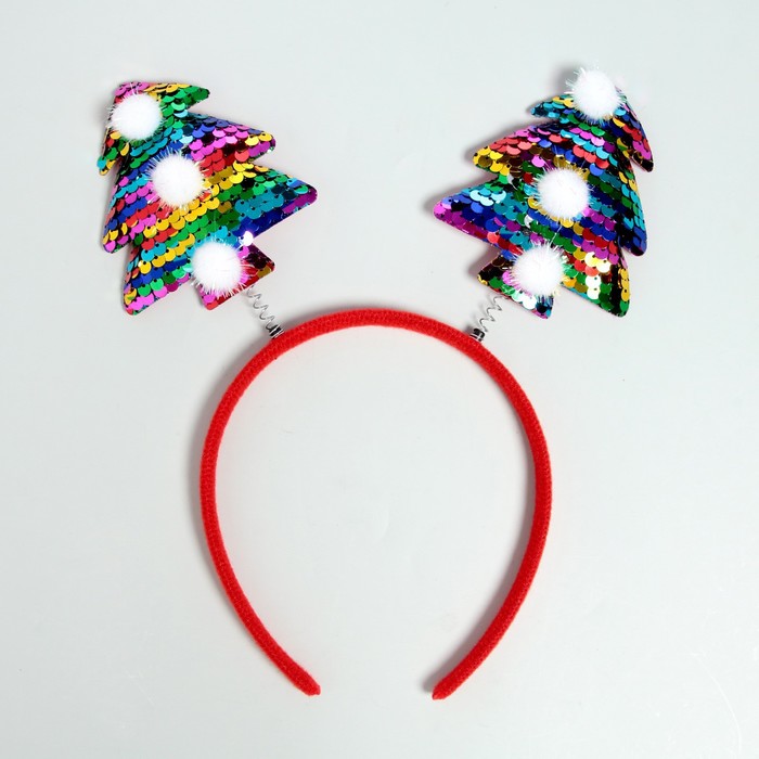 Ободок новогодний карнавальный «Ёлочки»