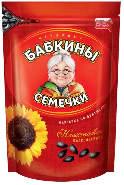 «Бабкины семечки», семечки отборные, жареные, 270 г