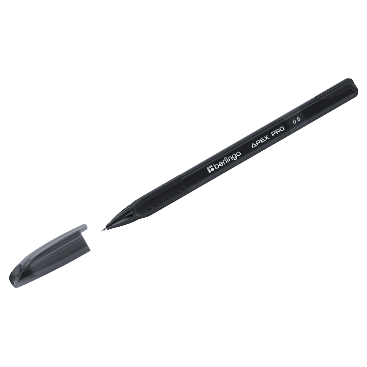 Ручка гелевая Berlingo "Apex Pro" черная, 0,5мм