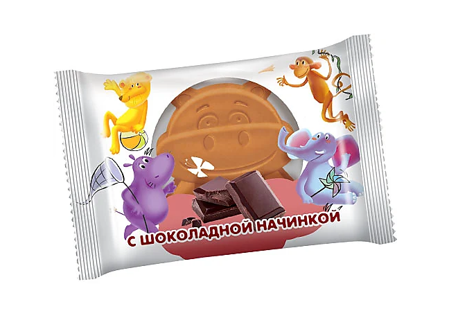 Бисквит с шоколадной начинкой, 30 г
