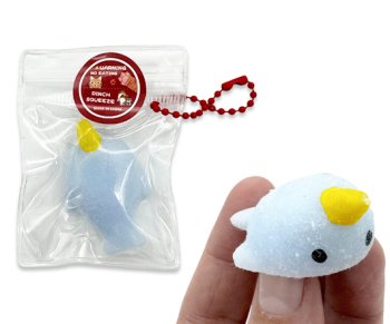 Игрушка DK-395 "Дельфин" мялка-антистресс, 4,5х3см, в зип-пакете