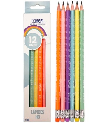 Карандаш пр. DP-272 (HB) трехгранные, деревянные, заточенные, с ластиком, ассорти, в к/к AE0284 (12/