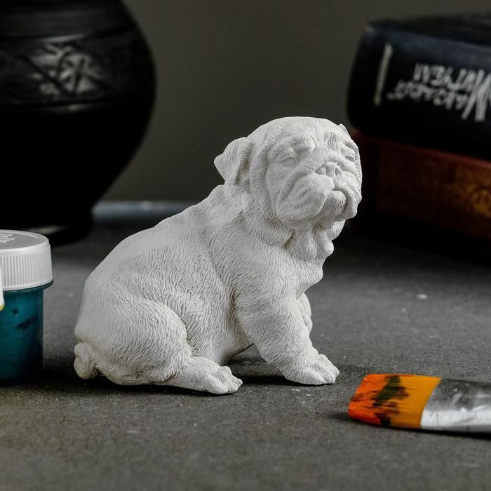 Фигура для раскраски «Бульдог» 7×7×5 см