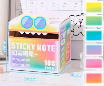 Наклейки -стикеры для маркировки DN-127 "Перламутровые" полупрозрачные с глиттером, 108 штук в рулон