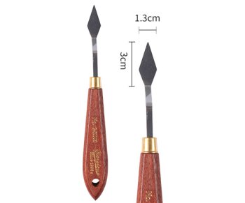 Мастихин DJ-36 Лопатка 17,5см, размер лопатки 30х13мм, в ПВХ-пакете