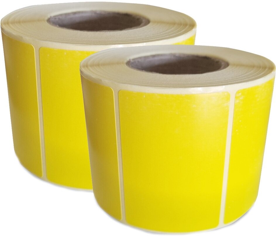 Термоэтикетка желтая ЭКО 58/40 (1000 эт./рул) 45 рол.