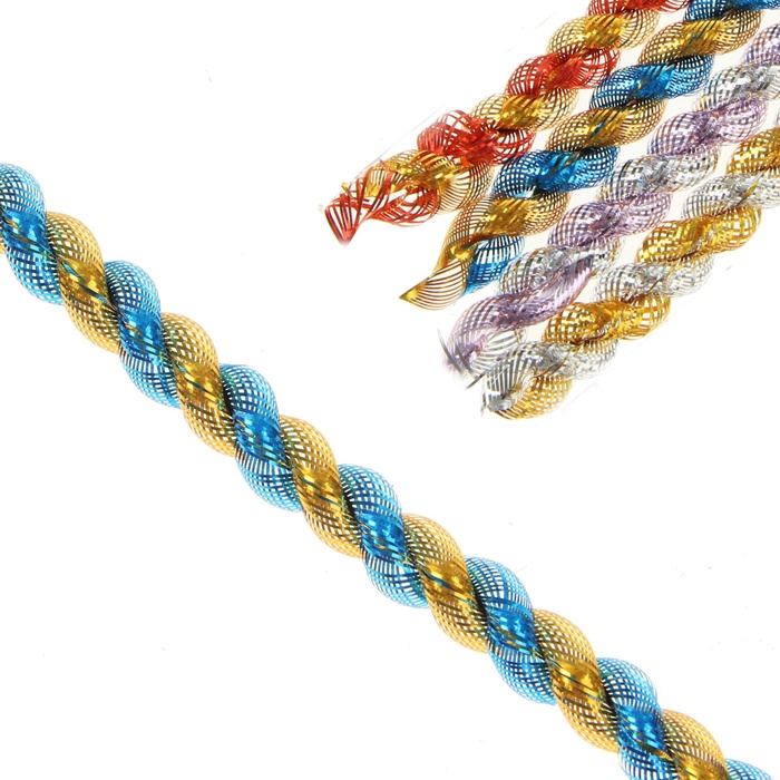 Мишура новогодняя «Гламур» двойная, d=1.5 см, L-200 см, МИКС