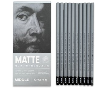 Карандаш Paul Rubens 0139001030 Угольный "Средней мягкости", шестигранный, без заточки, в к/к (10/12