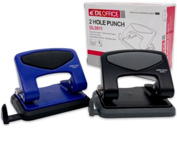 Дырокол DO-505 до 25 листов, металлический, с линейкой, ассорти