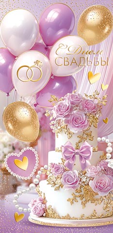 Конверт для денег "С Днем Свадьбы!" Мир открыток 255047