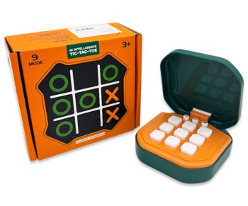 Игрушка DK-325 "Крестики-нолики" электронная, 9 режимов игры, пластик, без батареек, цвета ассорти №