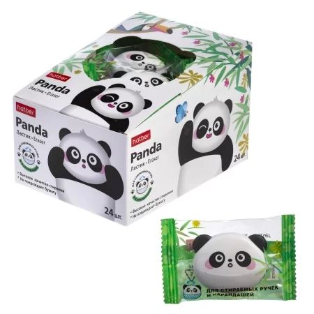 Ластик Hatber "Panda" 250155