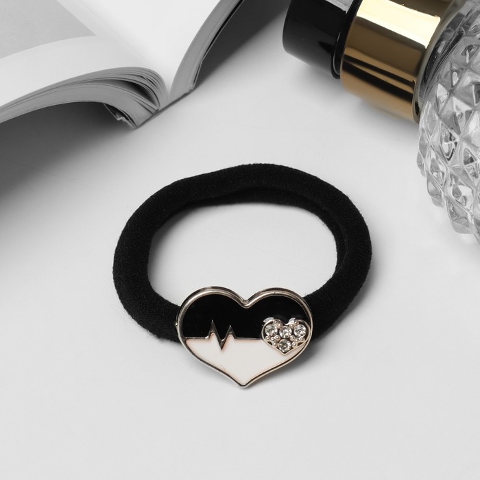 Резинка для волос «Ютта», сердце, 5 см