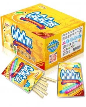 Конфета мягкая СИ СИ СТИК со вкусом Манго в соломинках (ZVN) 7 гр*12 бл*40 шт
