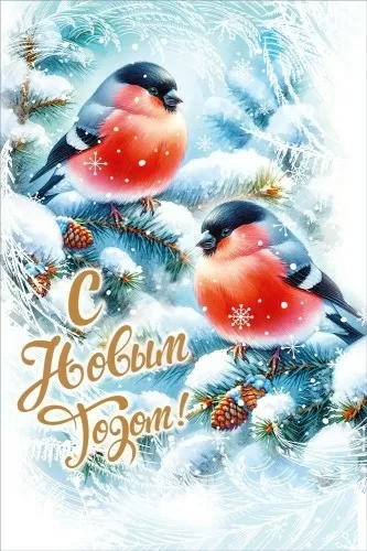 Открытка А5 "С Новым Годом!"