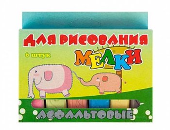 Мелки 6 цв. асфальтовые КВР АСФ 06