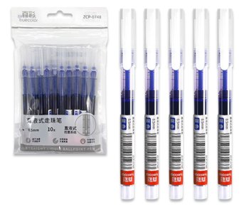 Ручка роллер DL-102 (син) 0,5мм, игольчатый стержень