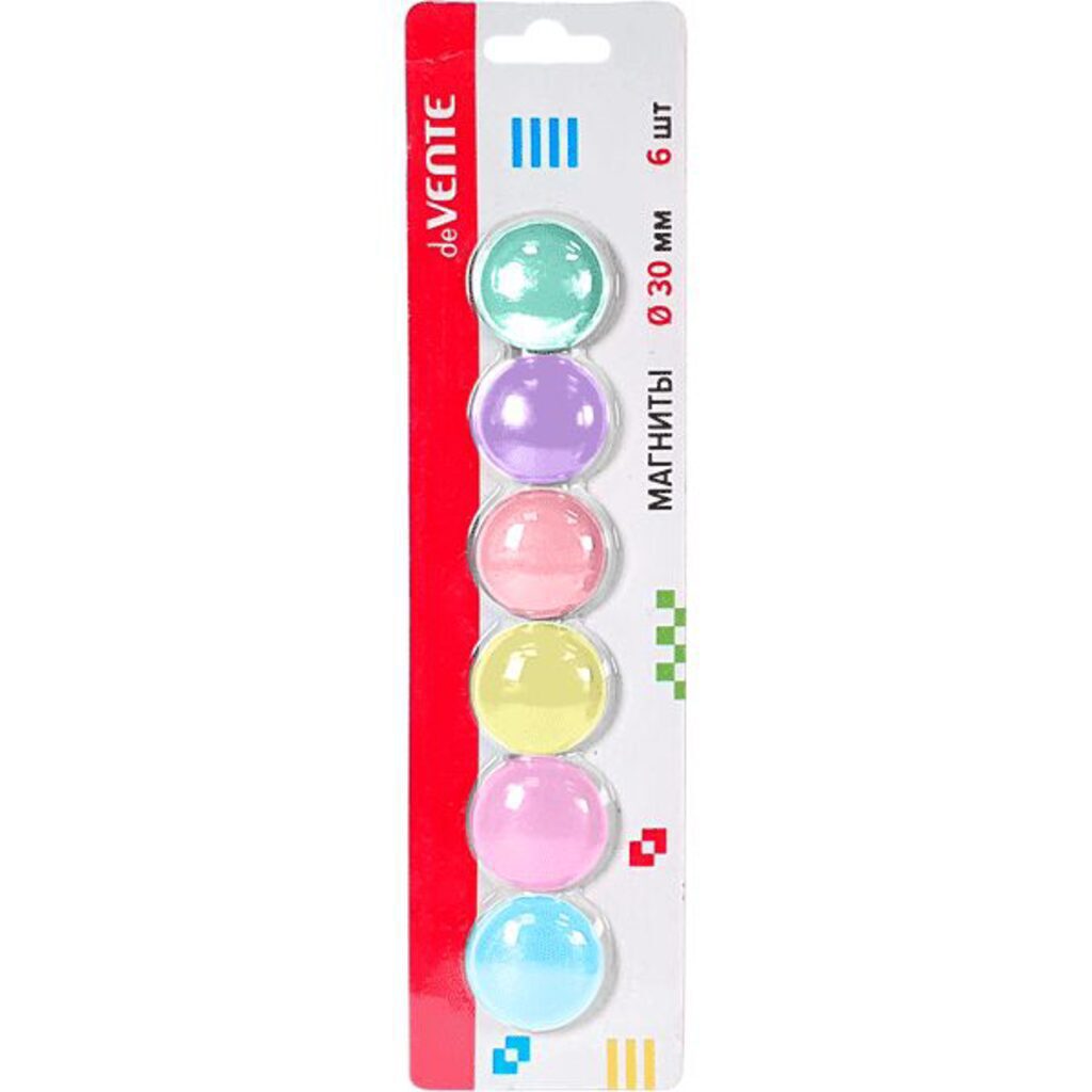 Магнит для доски 6шт 30мм Pastel deVENTE 162922