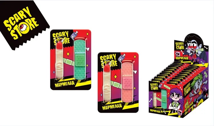 КОНФИТРЕЙД SCARY STORE Мармелад в форме пальца и пластыря, 9г