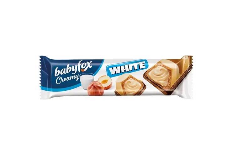«BabyFox», вафельный батончик Creamy White, 18,2 г