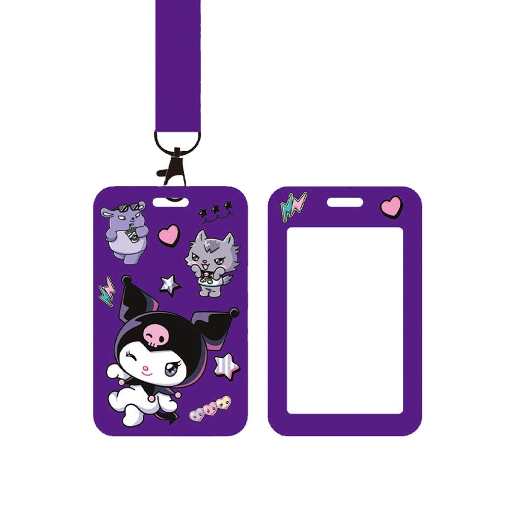 Бейдж 70*110 мм вертикальный "Kuromi", карабин Centrum