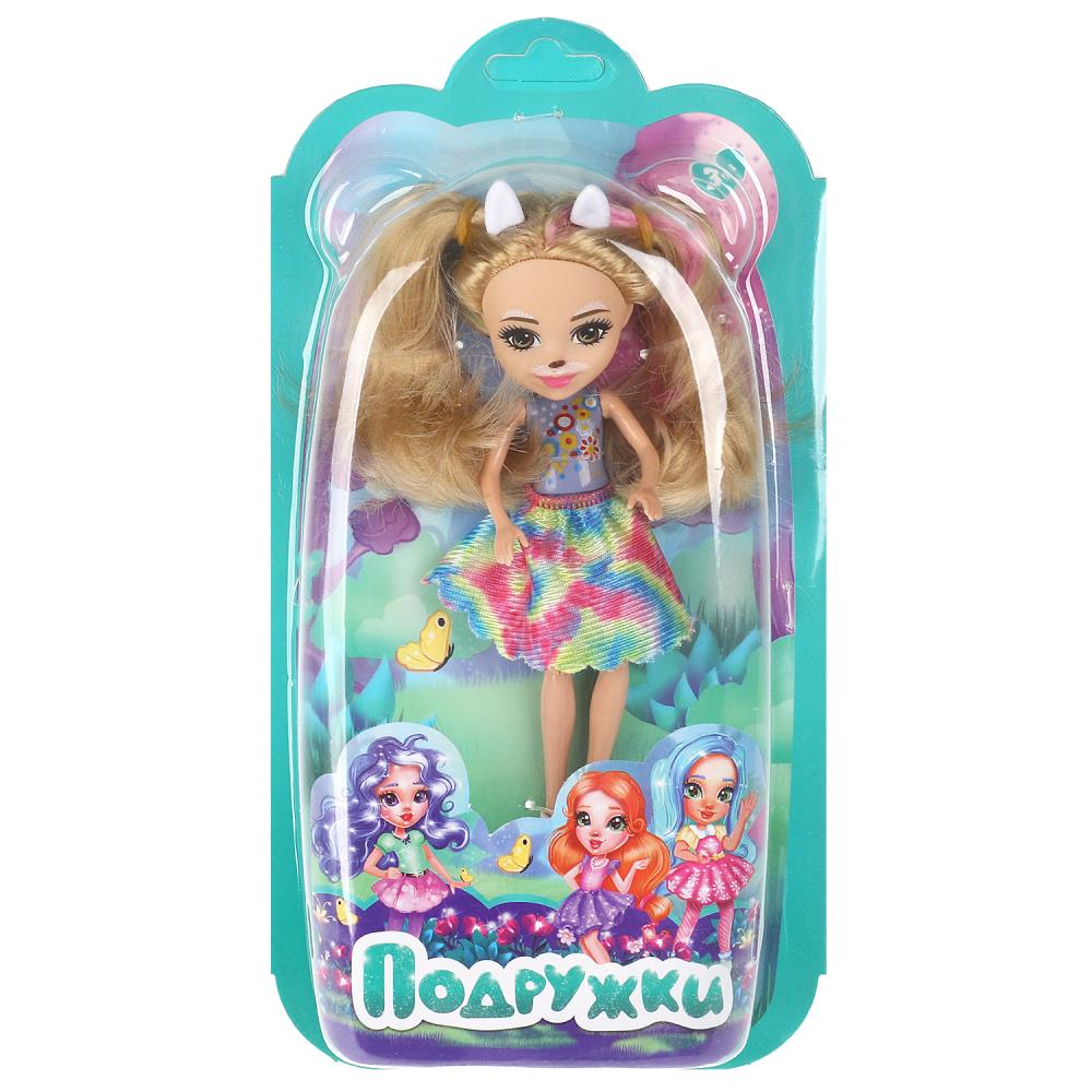 Кукла 15 см подружки, ноги сгиб, кенгуру, акс, блист КАРАПУЗ в кор.