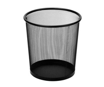 Корзина д/мусора DM-274/DK-284 14л. металл сетка, черная (1/20)