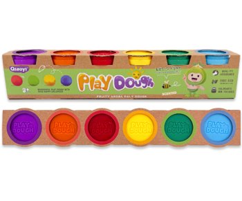 Масса для лепки (тесто) 6 цв. 100гр. DM-180 в баночках, ароматизированная, в к/к