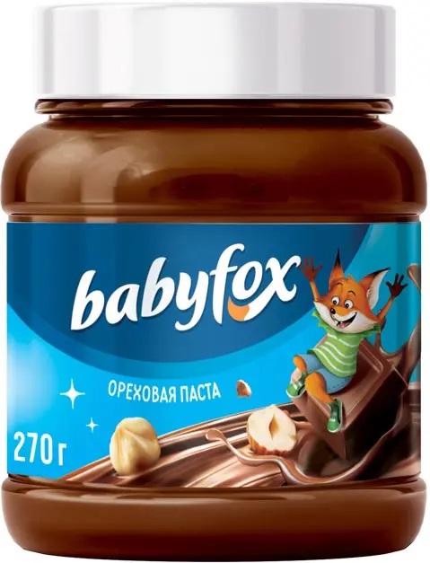 «BabyFox», паста шоколадно-ореховая, 270 г