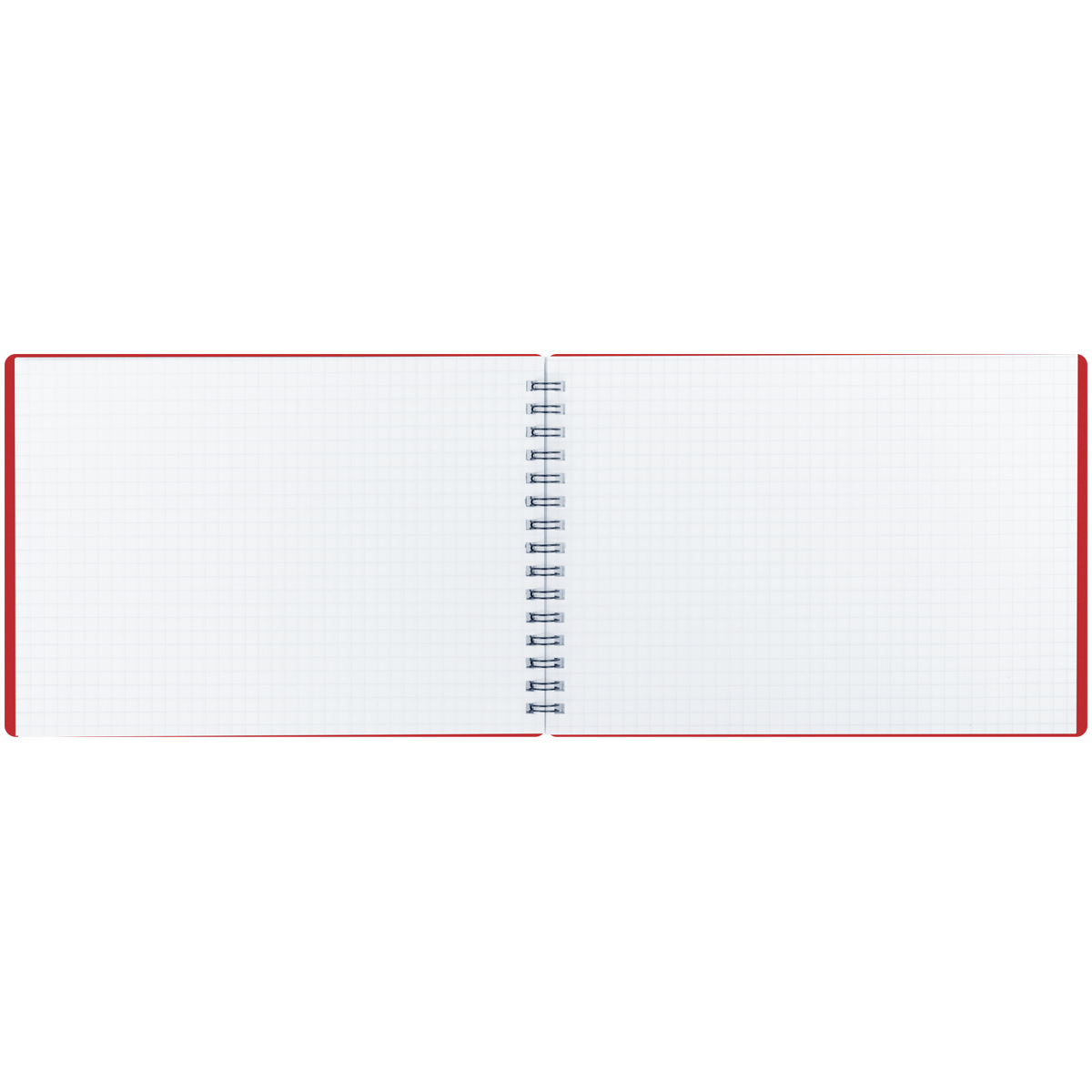 Блокнот А5 60л. на гребне BG "Base", красная пластиковая обложка, тиснение фольгой