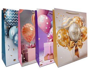 Пакет подарочный 30*42см DN-235 "Праздник" бумажный с ручками