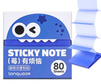 Блок самоклеящийся DN-389 "Синий" Z-сложение, 76х76мм, 80 листов, квадратный, с блестками LG-43382