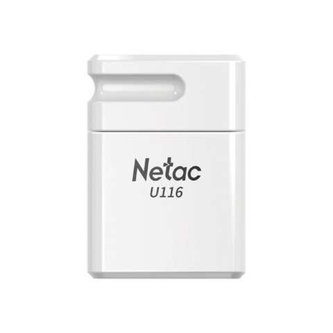 Флеш-диск 32 GB NETAC U116, USB 2.0, белый
