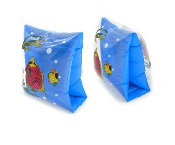 Нарукавники надувные CJ-53/BY-383 с прозрачной стенкой, цвета в ассортименте, в пакете (1/960)