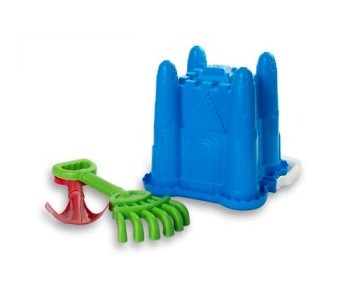 Набор для песка №39 (совок, грабли, ведро-крепость) АлексТойз 15598