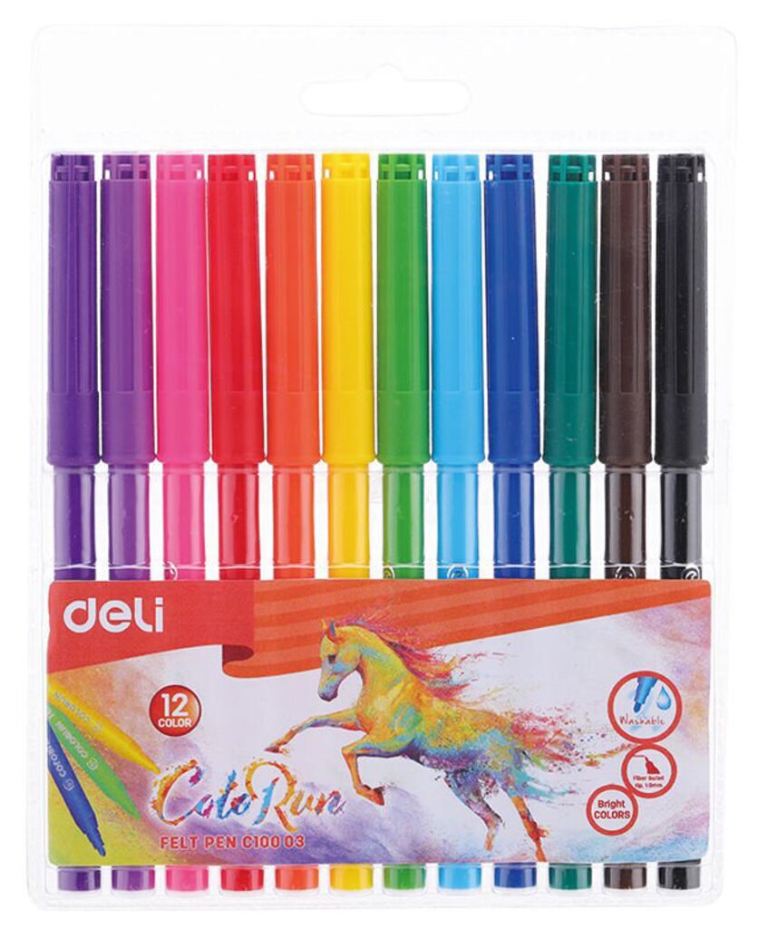 Фломастеры 12цв "Deli. ColoRun ", блистер